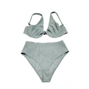 Aloha Love Fitness Womens‎ Seafoam Kai High Tide Bikini Bottom Size Large NWOT